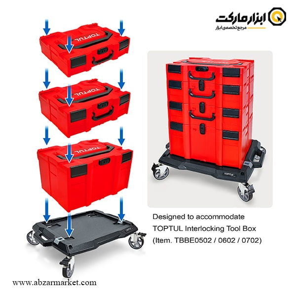 صفحه ترولی حمل جعبه ابزار تاپ تول مدل TCCC0107