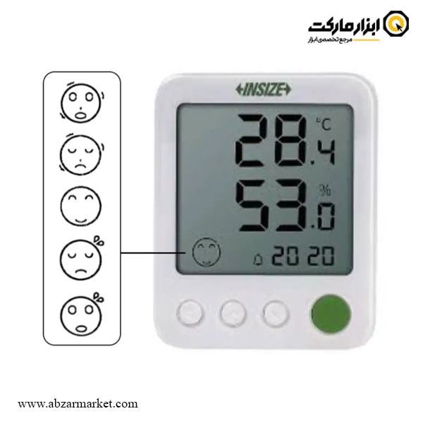 دماسنج و رطوبت سنج اینسایز (با گارانتی شرکتی) مدل 0316-TH62