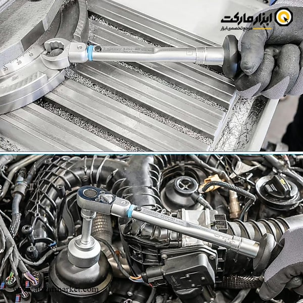 آچار ترکمتر تقه ای هازت 60-5 نیوتن سری خور 9x12 مدل 1CT-6290