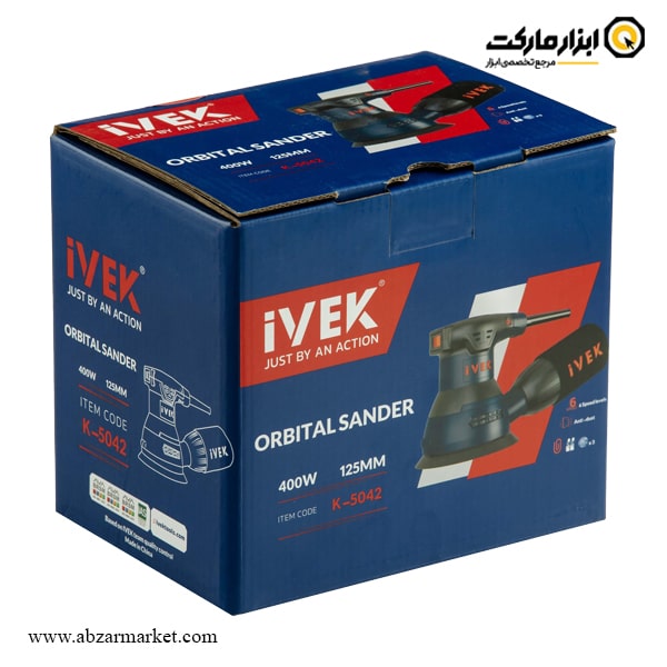 سنباده لرزان گرد ایوک 125 میلی متر دیمر دار مدل K-5042