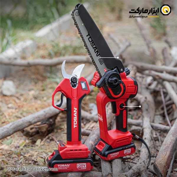 کیت اره زنجیری و قیچی باغبانی شارژی براشلس توسن 20 ولت مدل 9599K