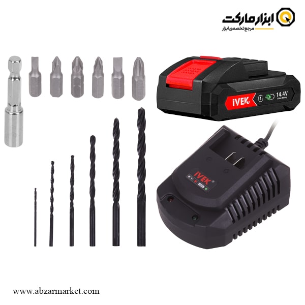دریل شارژی ایوک لیتیوم 14.4 ولت مدل K-7214V دریل شارژی ایوک لیتیوم 14.4 ولت مدل K-7214V