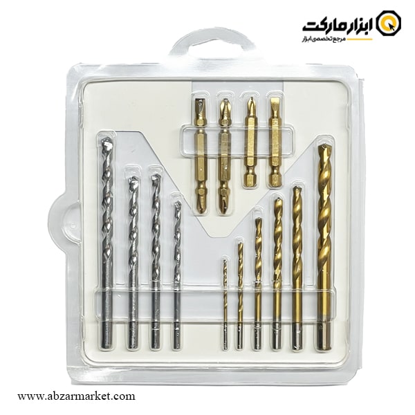 ست مته و سر پیچ گوشتی ایوک 14 عددی مدل K-1010 ست مته و سر پیچ گوشتی ایوک 14 عددی مدل K-1010