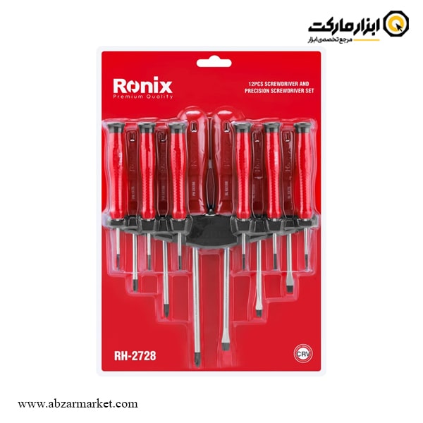 ست پیچ گوشتی رونیکس 12 عددی مدل RH-2728