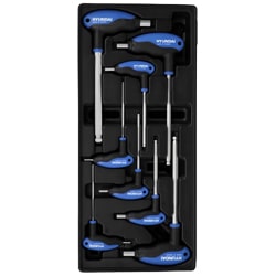 ست آچار آلن شش گوش هیوندای دسته T بلند 8 عددی مدل HT-9165