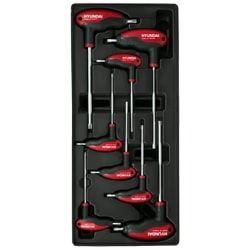 ست آچار آلن ستاره ای هیوندای دسته T بلند 8 عددی مدل HT-9155