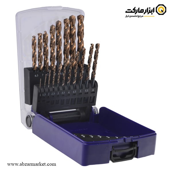 ست مته کبالت 5% ریزو 19 عددی مدل DS19PS ست مته کبالت 5% ریزو 19 عددی مدل DS19PS