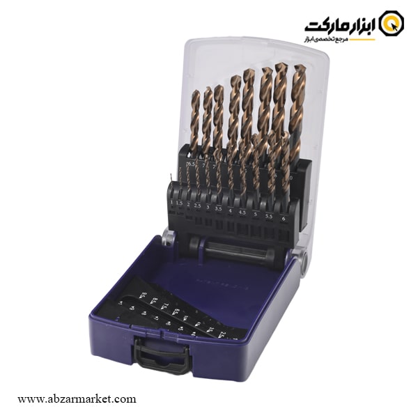 ست مته کبالت 5% ریزو 19 عددی مدل DS19PS ست مته کبالت 5% ریزو 19 عددی مدل DS19PS