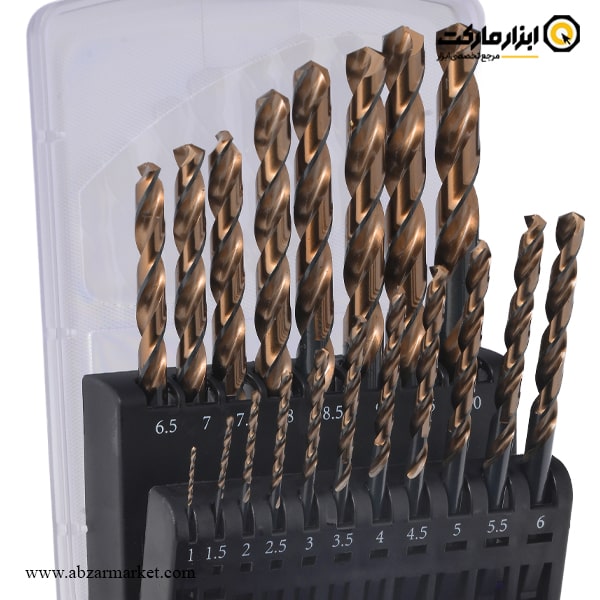 ست مته کبالت 5% ریزو 19 عددی مدل DS19PS ست مته کبالت 5% ریزو 19 عددی مدل DS19PS