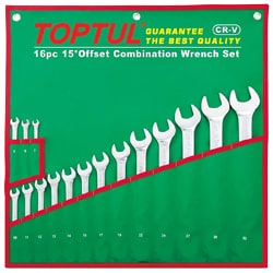 ست آچار یک سر رینگ یک سر تخت تاپ تول 16 عددی مدل GAAA1604