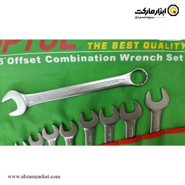 ست آچار یک سر رینگ یک سر تخت تاپ تول اینچی 16 عددی مدل GBAA1604