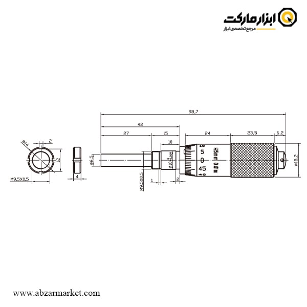 هد میکرومتر داسکوا مدل 8115-4811