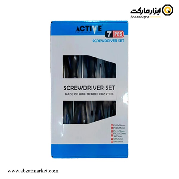 ست پیچ گوشتی اکتیو 7 عددی مدل AC-6307PS