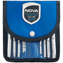 ست آچار آلن ستاره ای نووا کوتاه 9 عددی مدل 1145