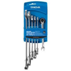 ست آچار یکسر تخت یکسر رینگ جغجغه نووا 6 عددی مدل 9422