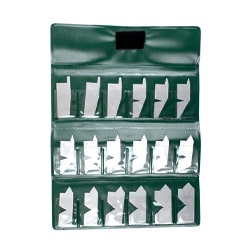 ست شابلون زاویه سنج اینسایز 18 پارچه مدل 4807