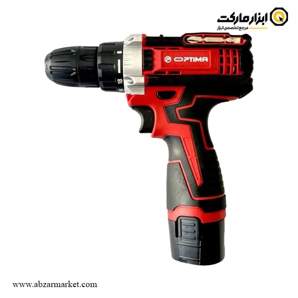 کیت دریل شارژی چکشی اپتیما 12 ولت 25 پارچه مدل OP1250