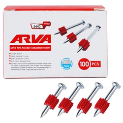 میخ تفنگ میخکوب چاشنی خور آروا بسته 100 عددی مدل 3440