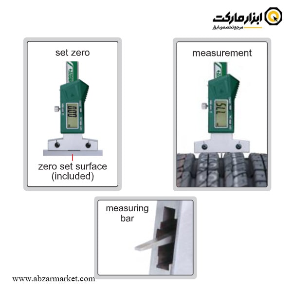 مینی عمق سنج دیجیتال اینسایز 25 میلی متر (با گارانتی شرکتی) مدل 25-1145 A