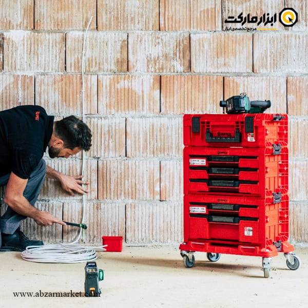 جعبه ابزار تخصصی کیوبریک کشویی پلاس مدل One Drawer 2 Plus Toolbox 2.0 Red Ultra HD