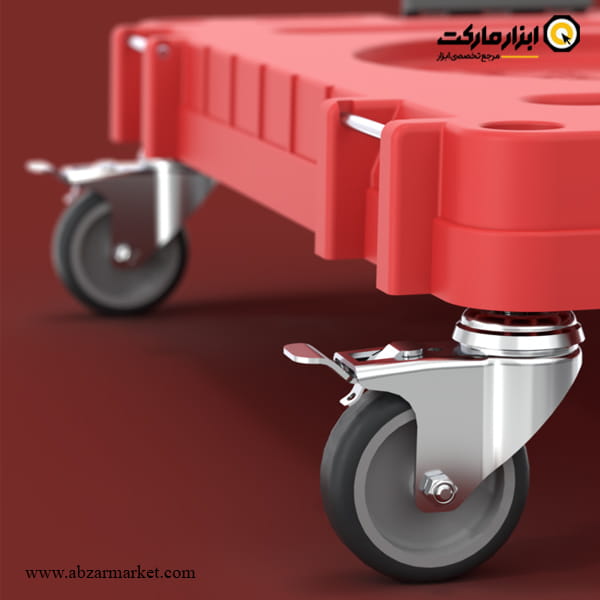 صفحه ترولی حمل جعبه ابزار تخصصی کیوبریک مدل ONE Platform 2.0 Workshop Red Ultra HD