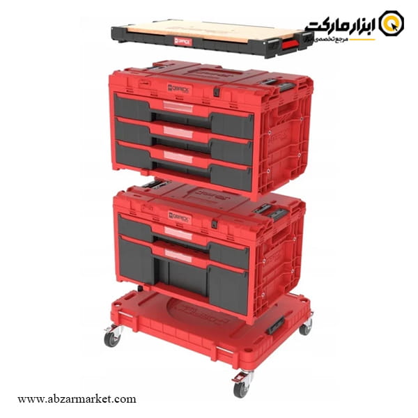 ست جعبه ابزار تخصصی کیوبریک کشویی مدل One Red Custom Drawer Set