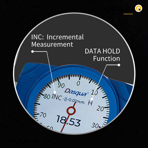 کولیس دیجیتال و ساعتی داسکوا 30 سانتی متر ضد آب و روغن مدل 2005-3004