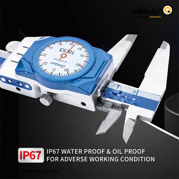 کولیس دیجیتال و ساعتی داسکوا 30 سانتی متر ضد آب و روغن مدل 2005-3004