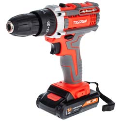 دریل شارژی چکشی تیگران لیتیوم 18 ولت مدل TG-3018