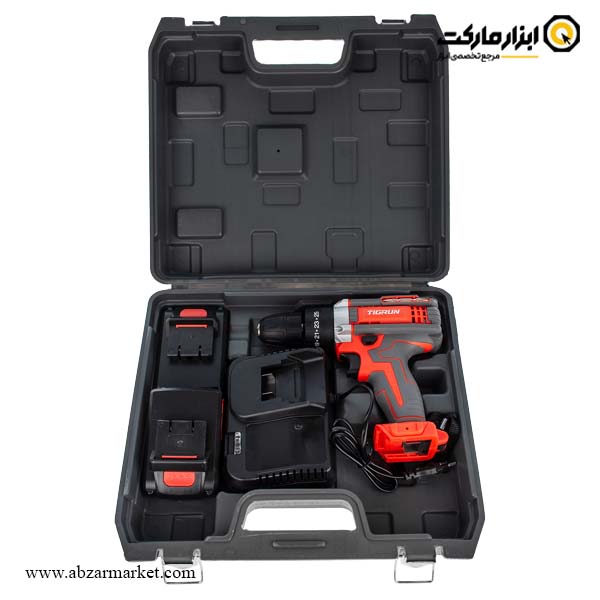 دریل شارژی چکشی تیگران لیتیوم 18 ولت مدل TG-3018