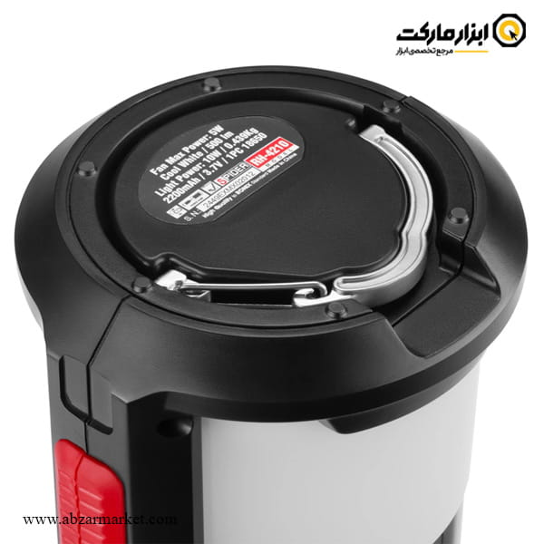 نور افکن و پنکه شارژی رونیکس دوکاره FanPro مدل RH-4210